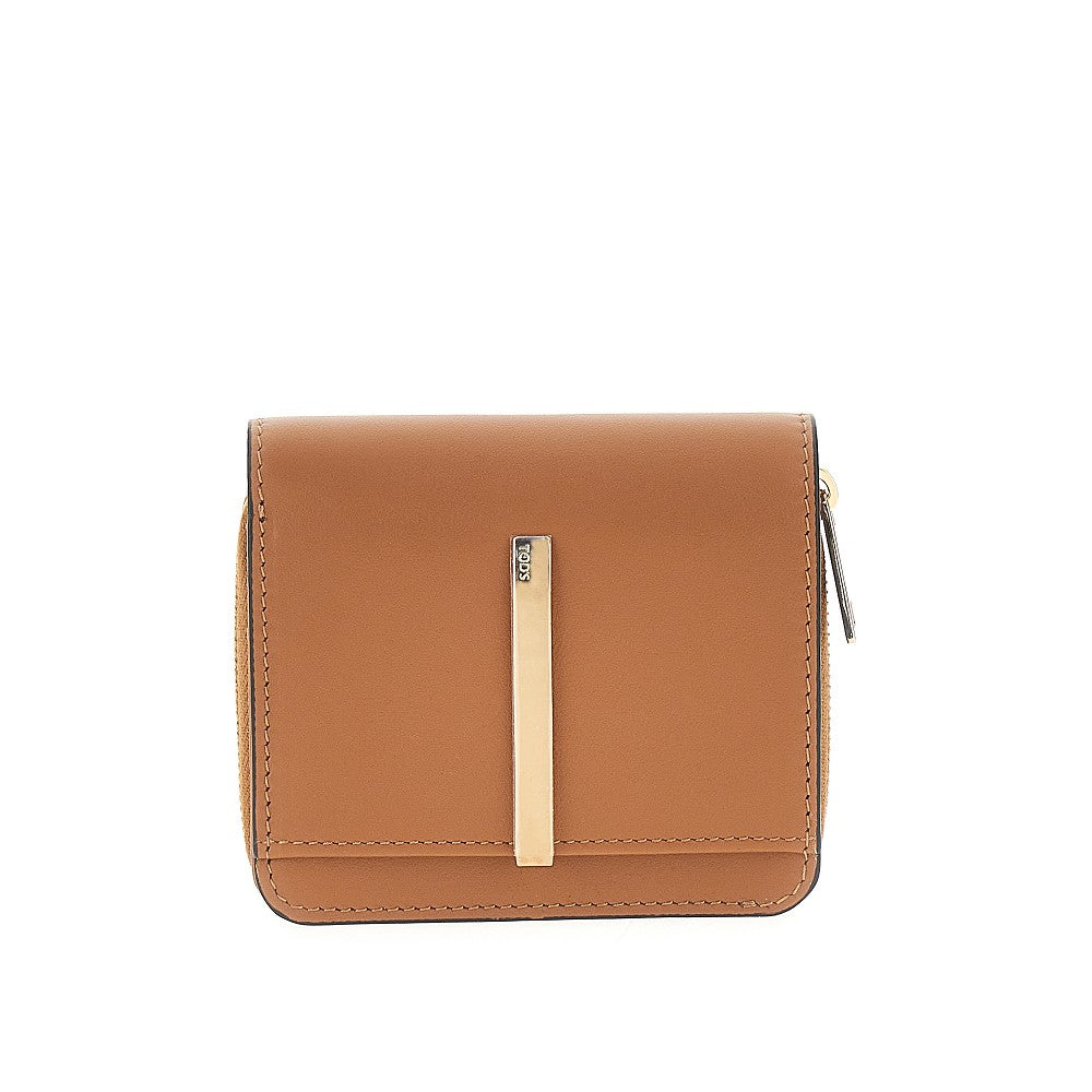 Portafoglio bi-fold piccolo in pelle