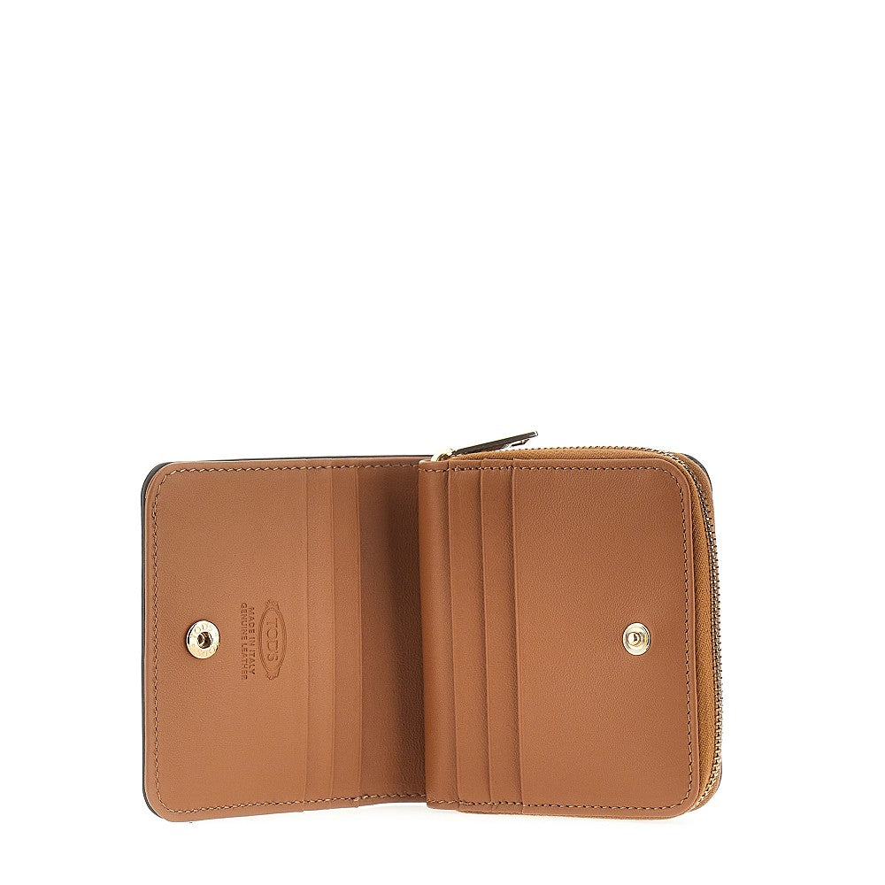 Portafoglio bi-fold piccolo in pelle