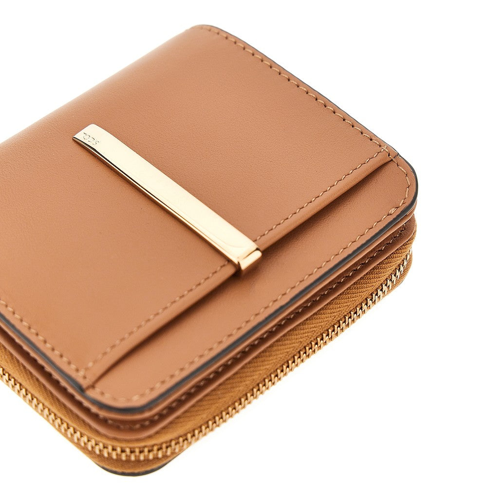 Portafoglio bi-fold piccolo in pelle