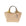 Mini shopping bag in pelle martellata