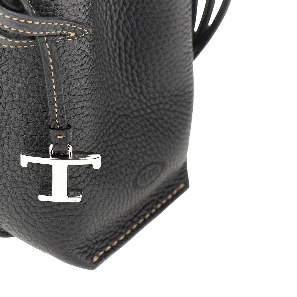 Borsa a secchiello micro in pelle martellata TODS – RBoutique