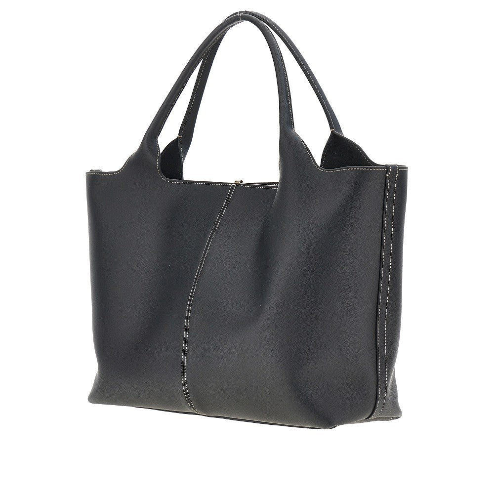 Shopping bag Medio-Piccola in pelle