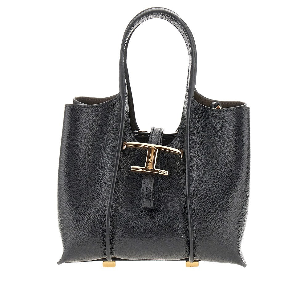 Grain leather micro T Timeless shopping bag