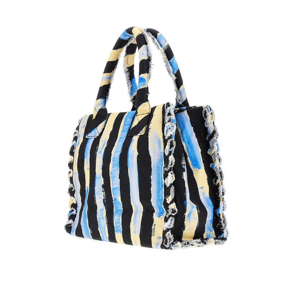 Beach shopper in canvas riciclato