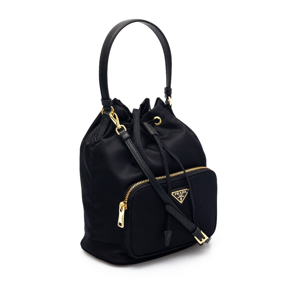 Borsa secchiello 'Prada Duet' in Re-Nylon