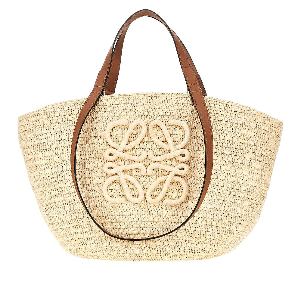Raffia medium 'Eclipse' basket bag