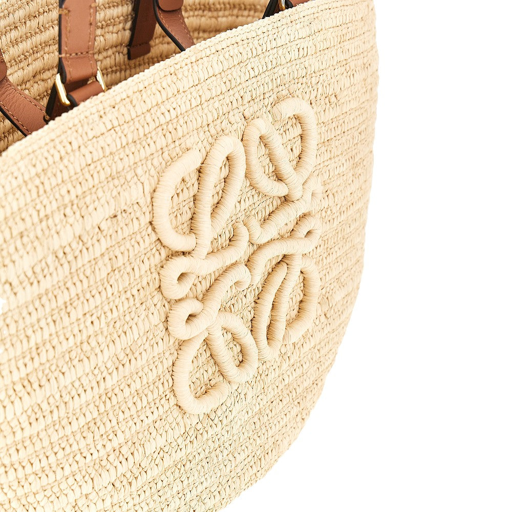 Raffia medium 'Eclipse' basket bag
