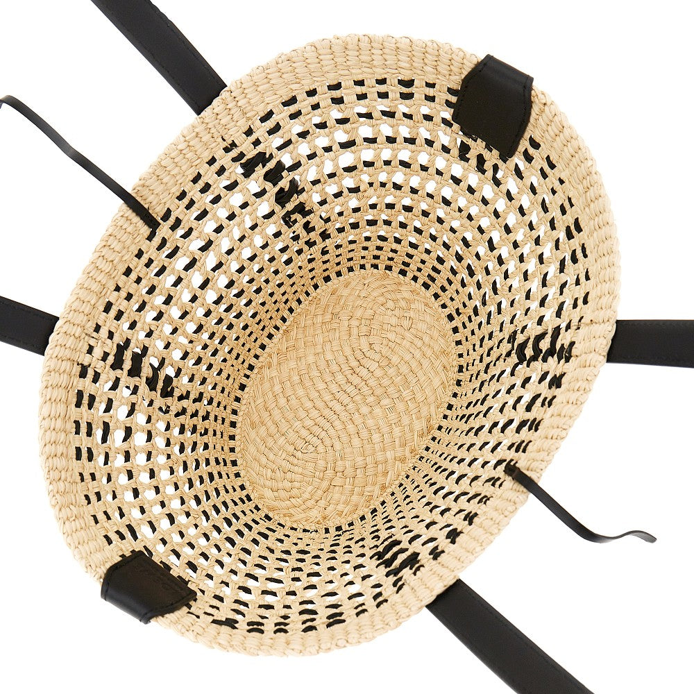 Braided palm small 'Braid' basket bag