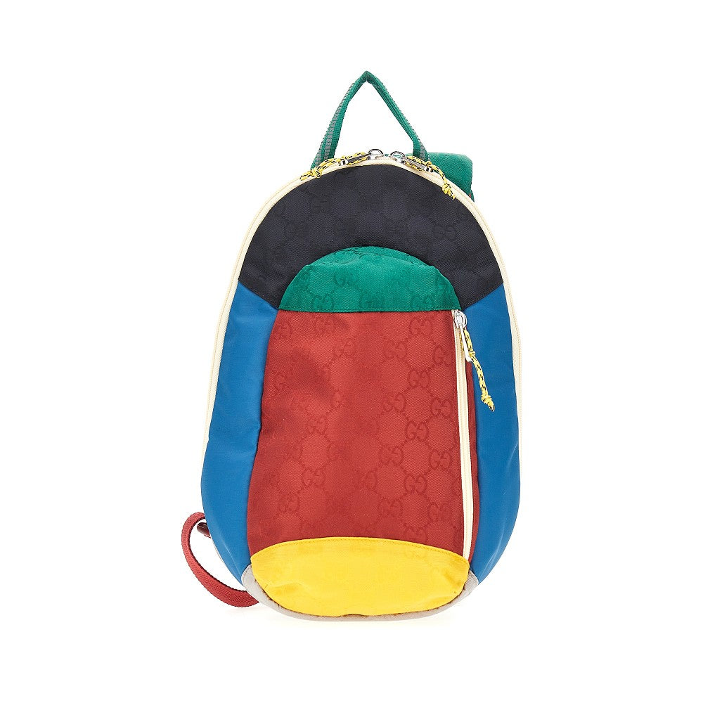 Multicoloured GG nylon backpack