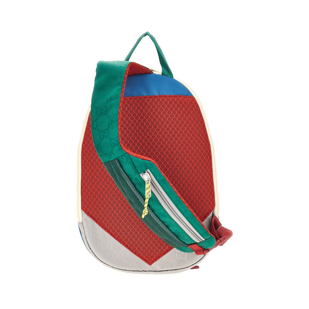 Multicoloured GG nylon backpack