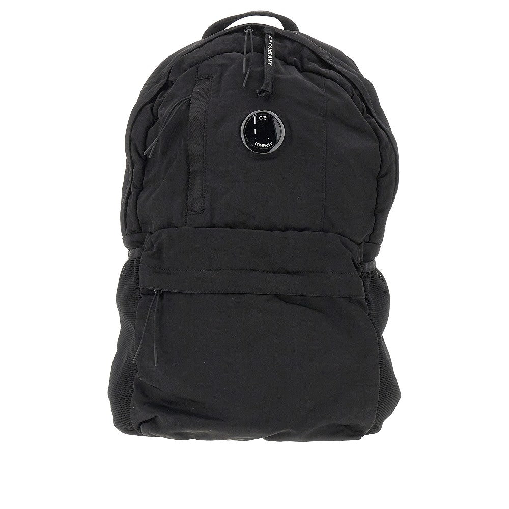 Nylon B backpack with lens detail