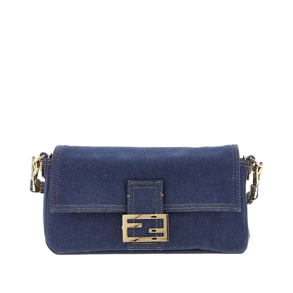 Borsa 'Baguette' reversibile in denim