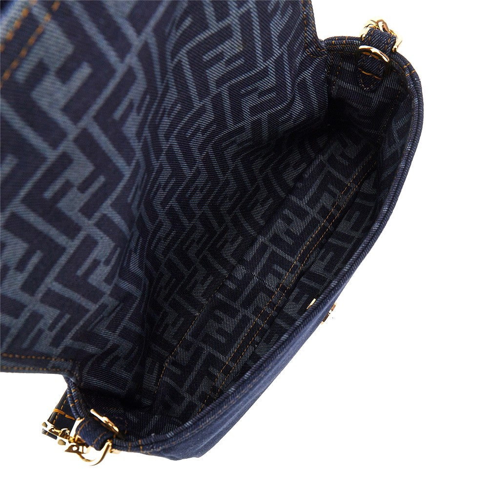Borsa 'Baguette' reversibile in denim