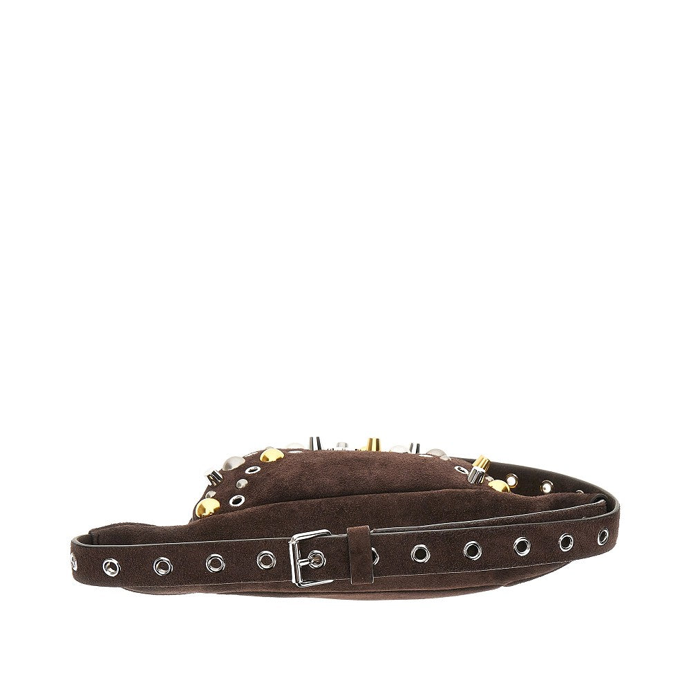 Suede leather 'Nellcôte' belt bag