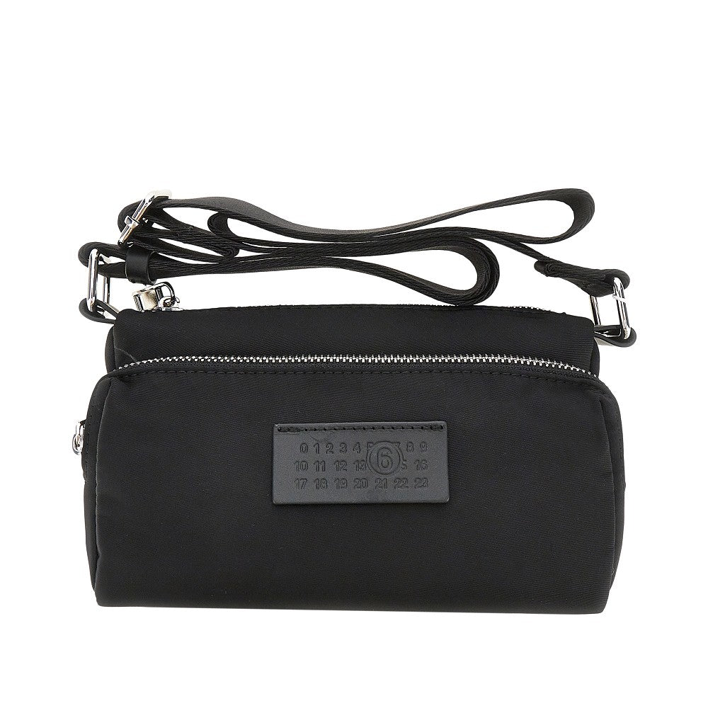 Borsa a tracolla in nylon con etichetta logo