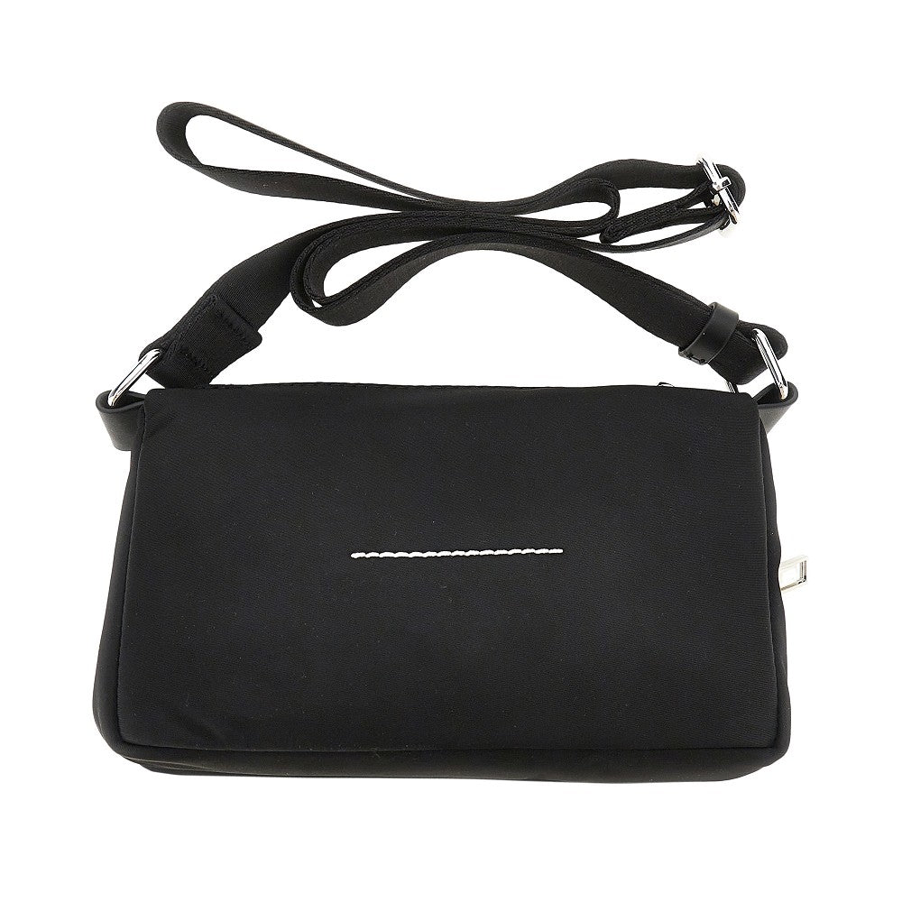 Borsa a tracolla in nylon con etichetta logo