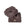 Nappa leather bucket bag with flower