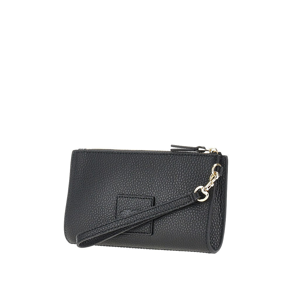 Pouch in pelle martellata