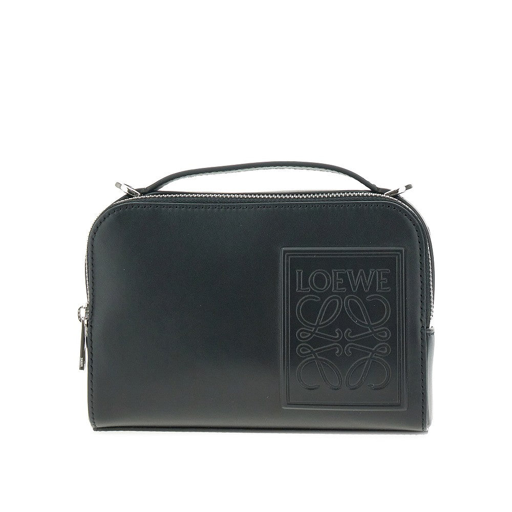 Leather mini 'Anagram' crossbody bag