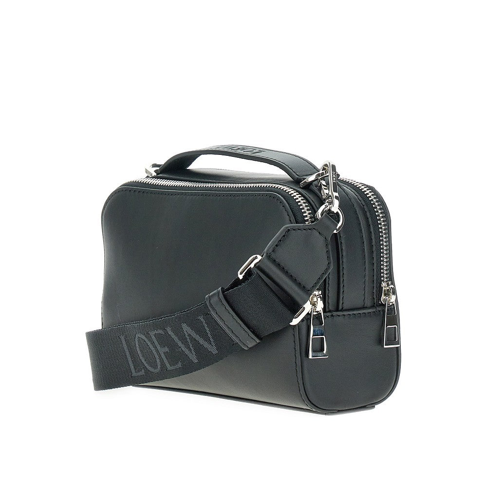 Leather mini 'Anagram' crossbody bag