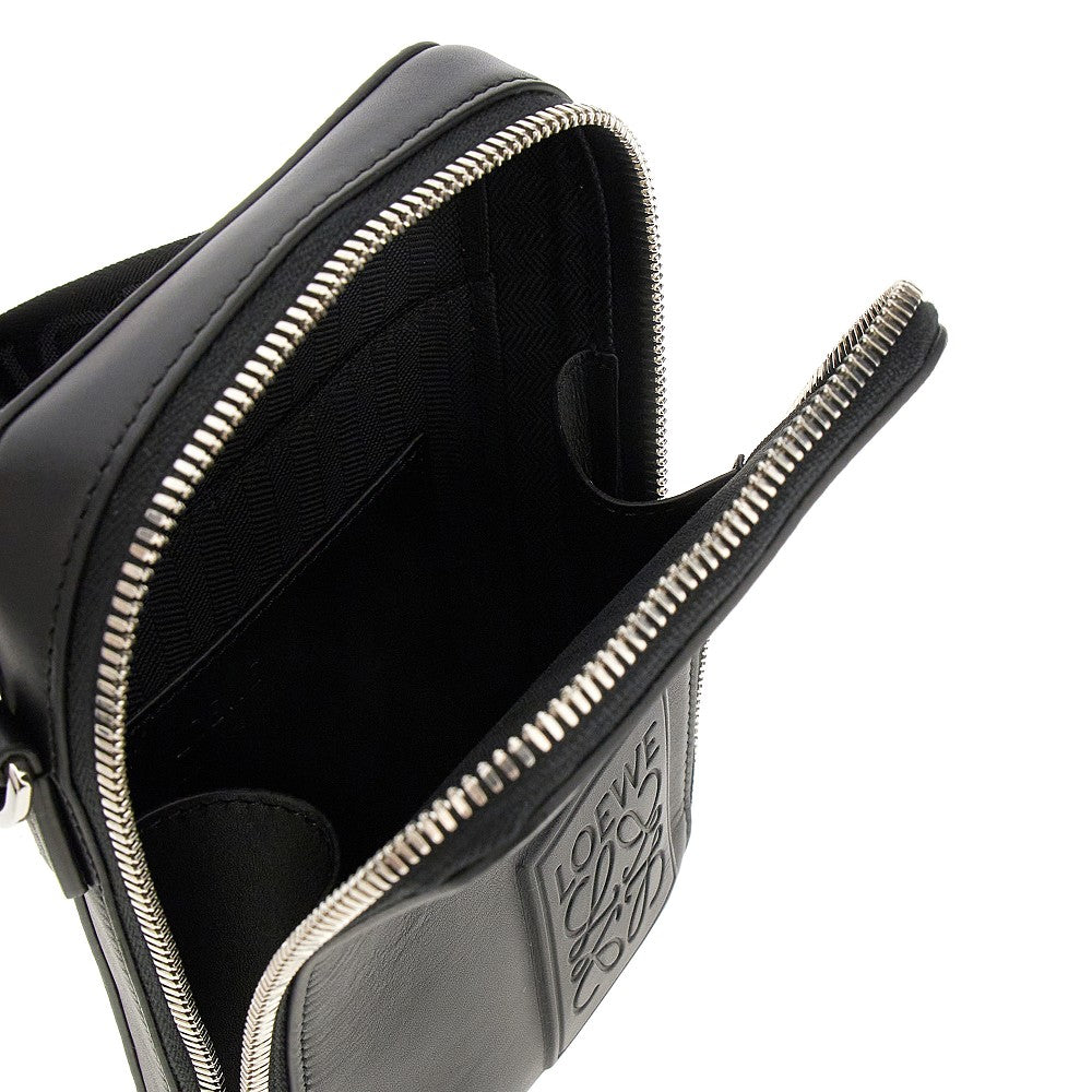 Mini bag a tracolla in pelle