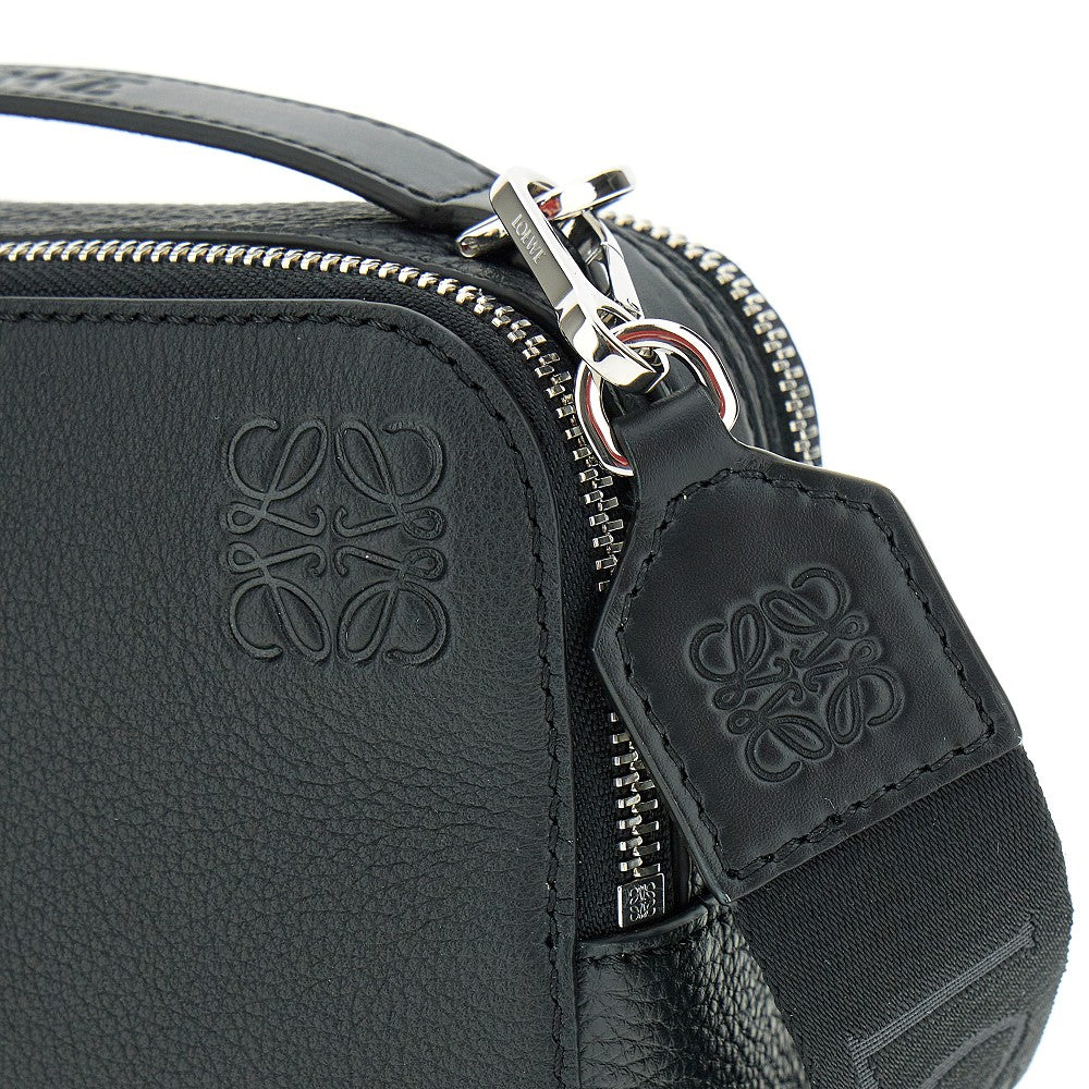 Grained leather mini crossbody bag