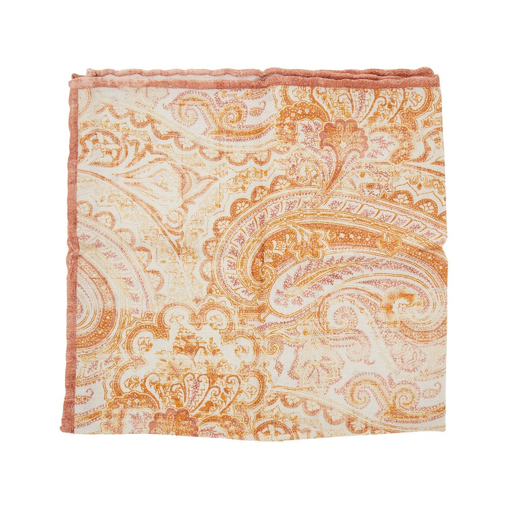 Pochette da taschino in seta jacquard
