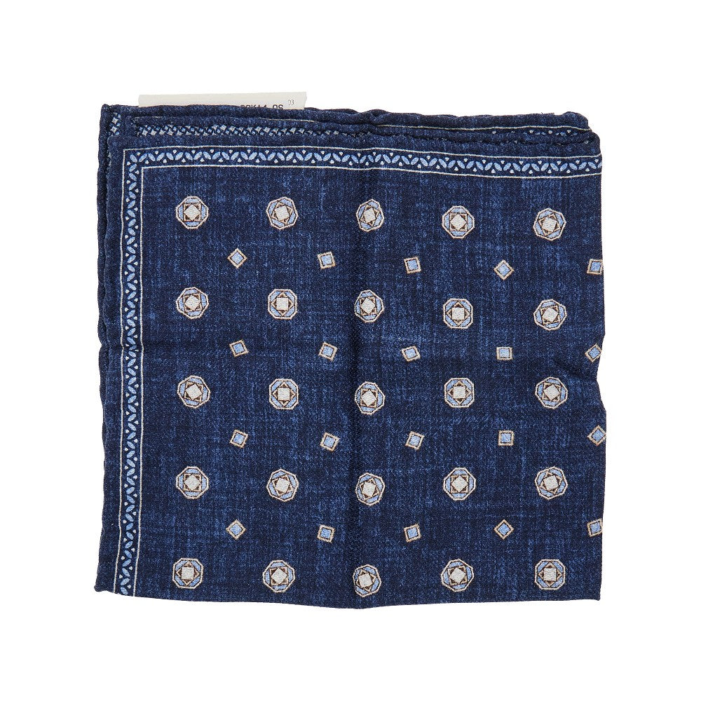 Jacquard silk pocket pochette