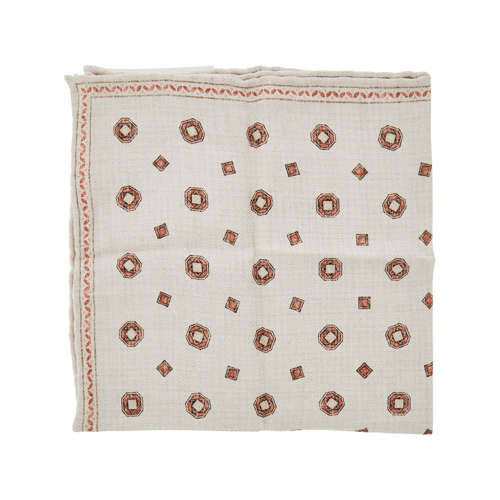 Pochette da taschino in seta jacquard
