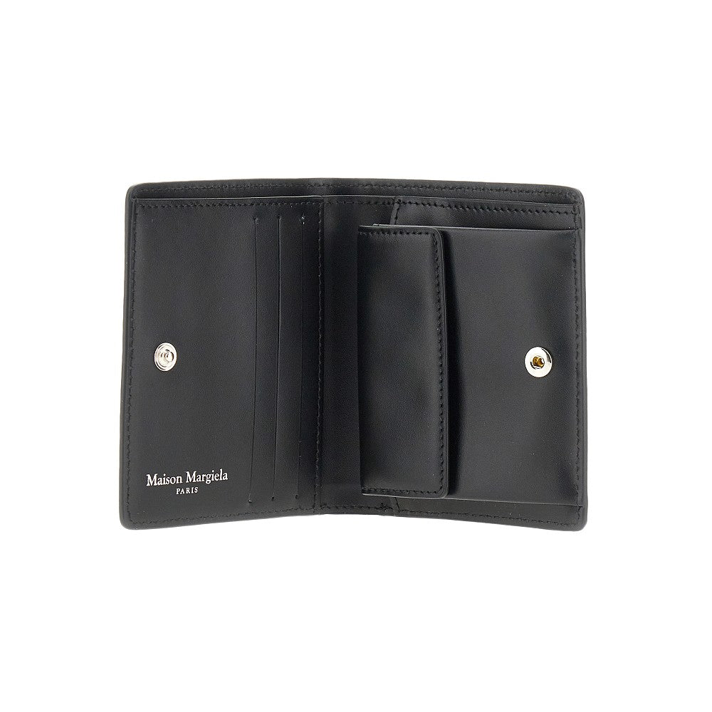 'Four Stitches' leather bi-fold wallet