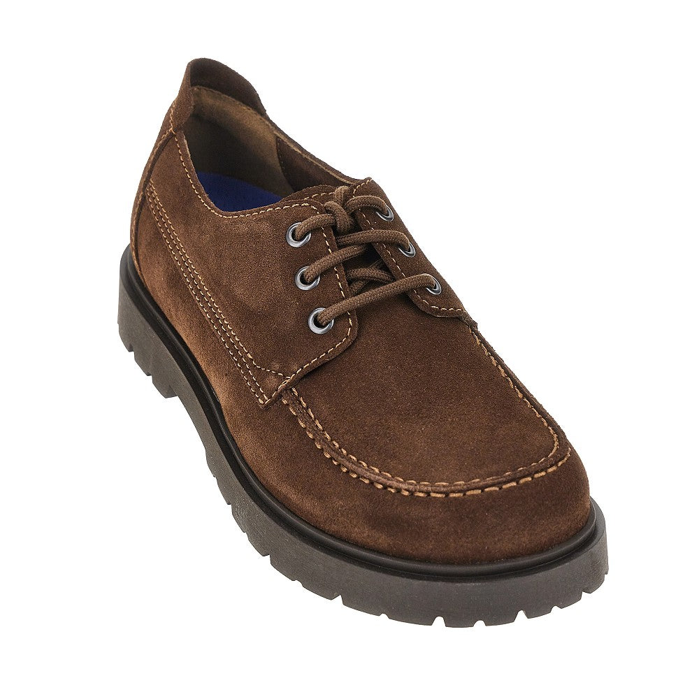 Stringate in suede
