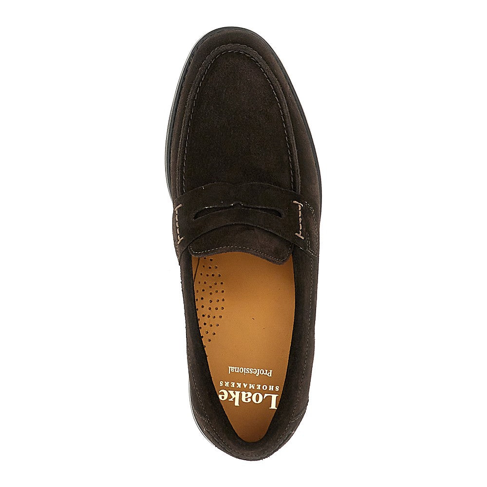 '356' suede leather penny loafers