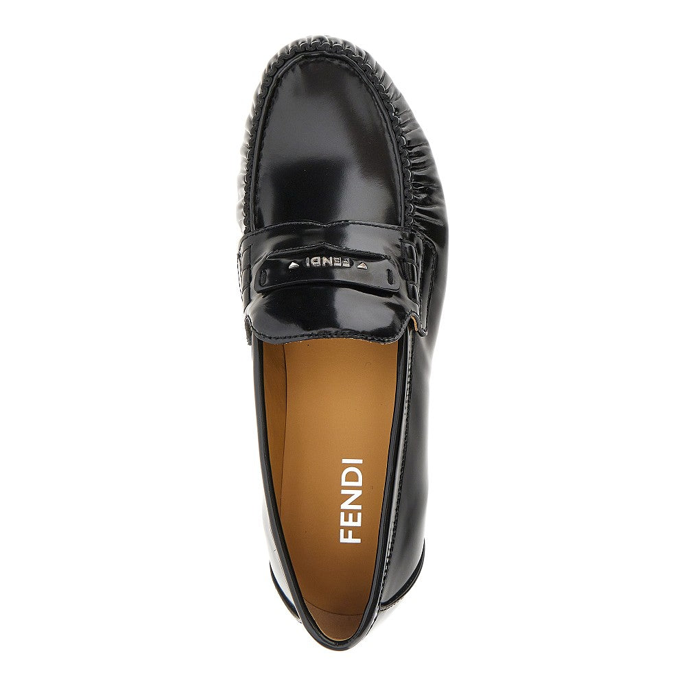 Mocassini 'Fendi Scrunch' in pelle