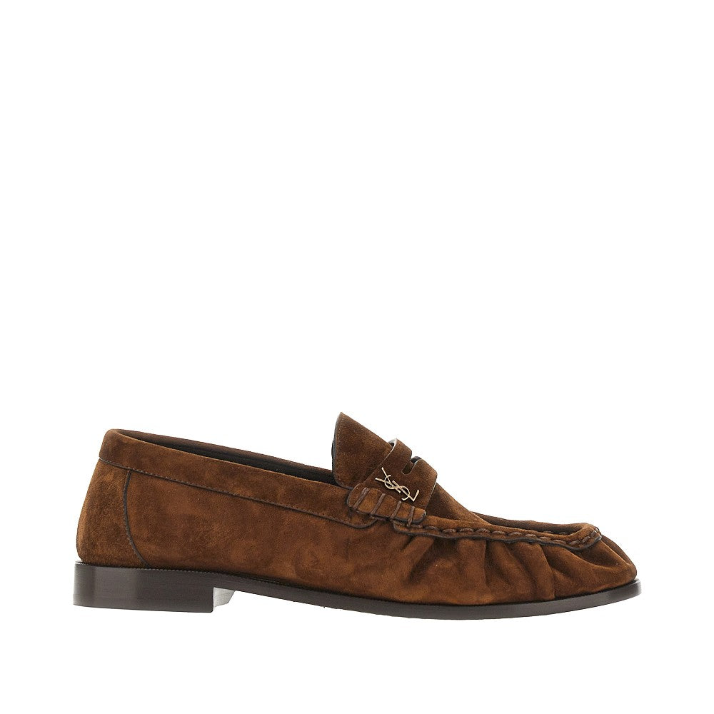 'Le Loafer' suede leather loafers