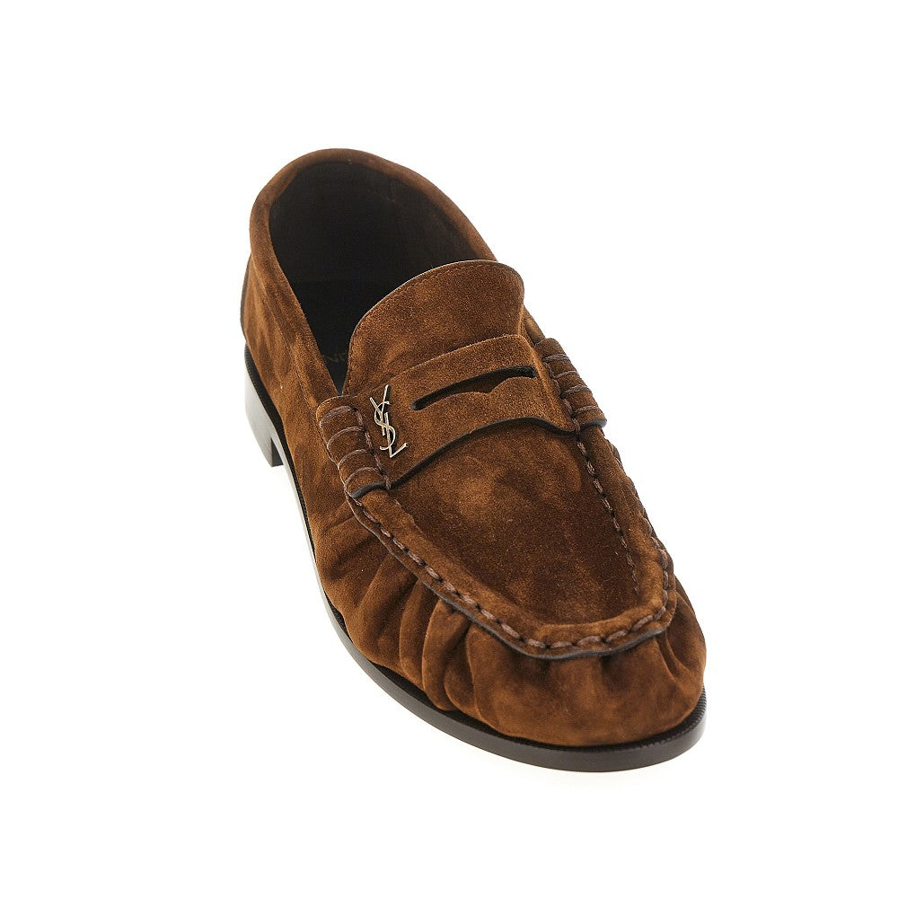'Le Loafer' suede leather loafers