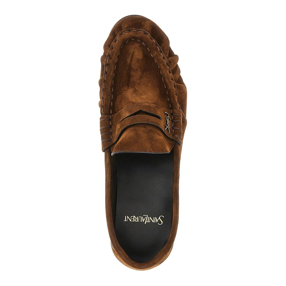 'Le Loafer' suede leather loafers