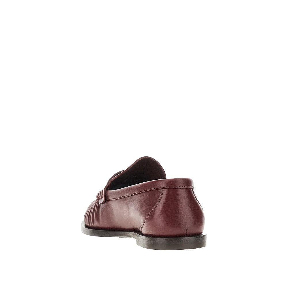 Leather loafers with Cassandre logo