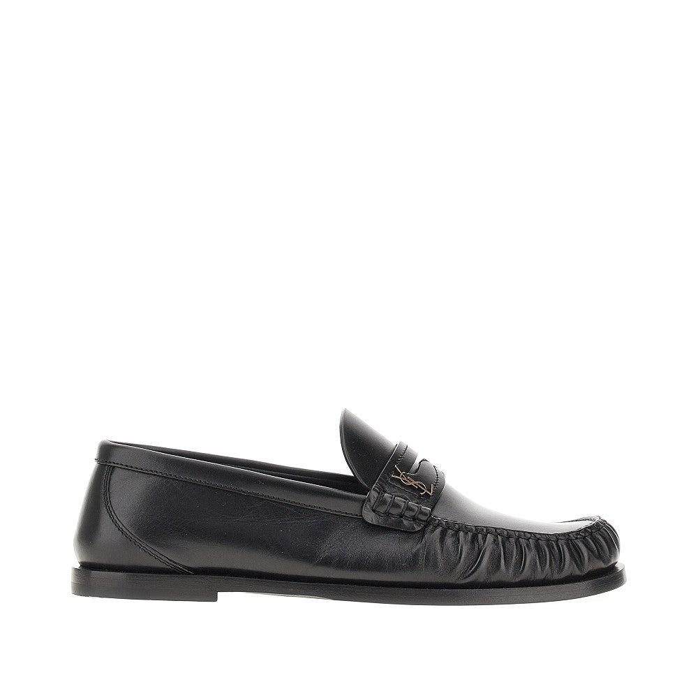 Leather loafers with Cassandre logo