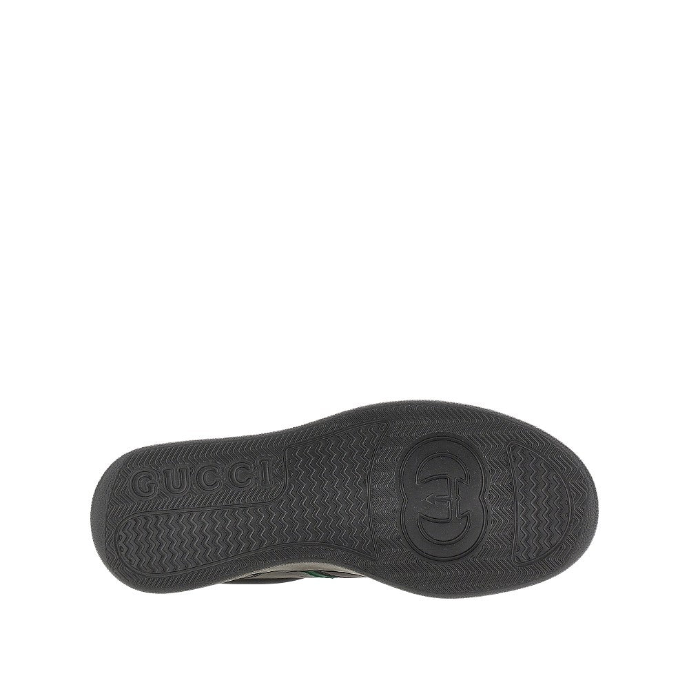 Sneakers in pelle con suola oversize