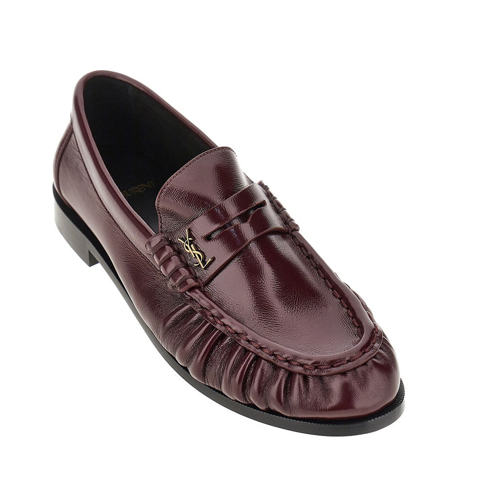 Mocassini in pelle con logo Cassandre
