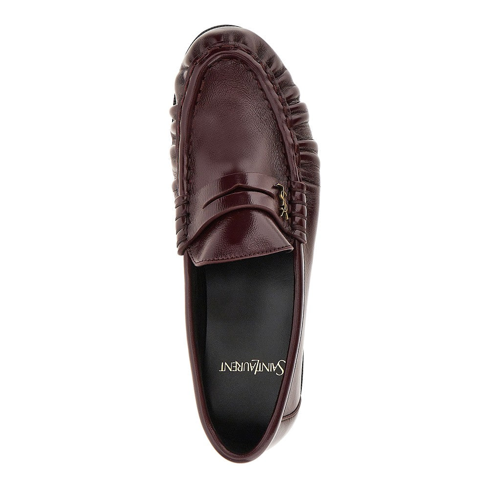 Mocassini in pelle con logo Cassandre