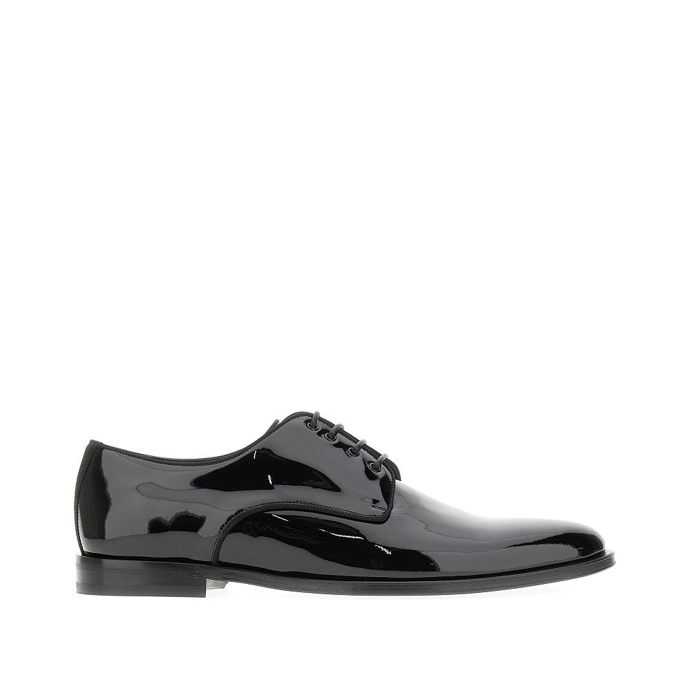 Glossy patent leather &#39;Raffaello&#39; derby shoes