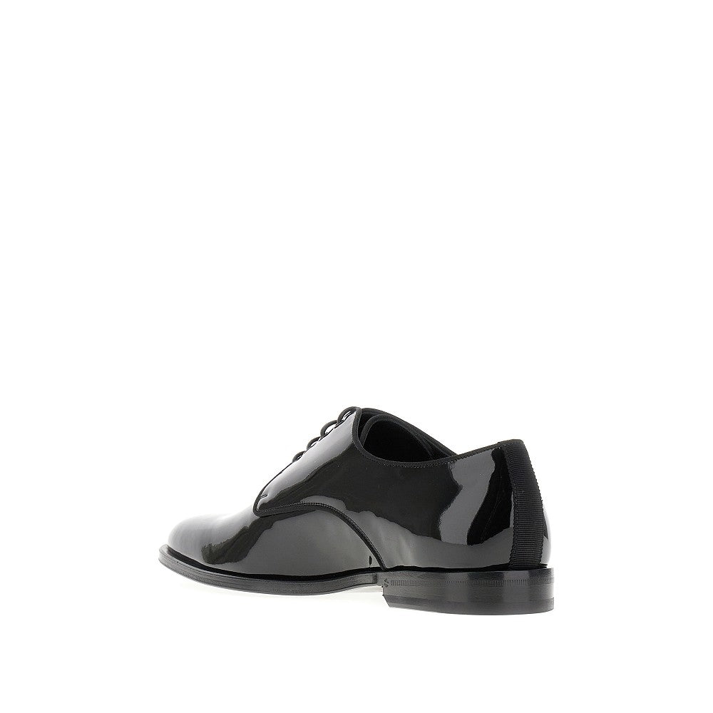 Glossy patent leather &#39;Raffaello&#39; derby shoes
