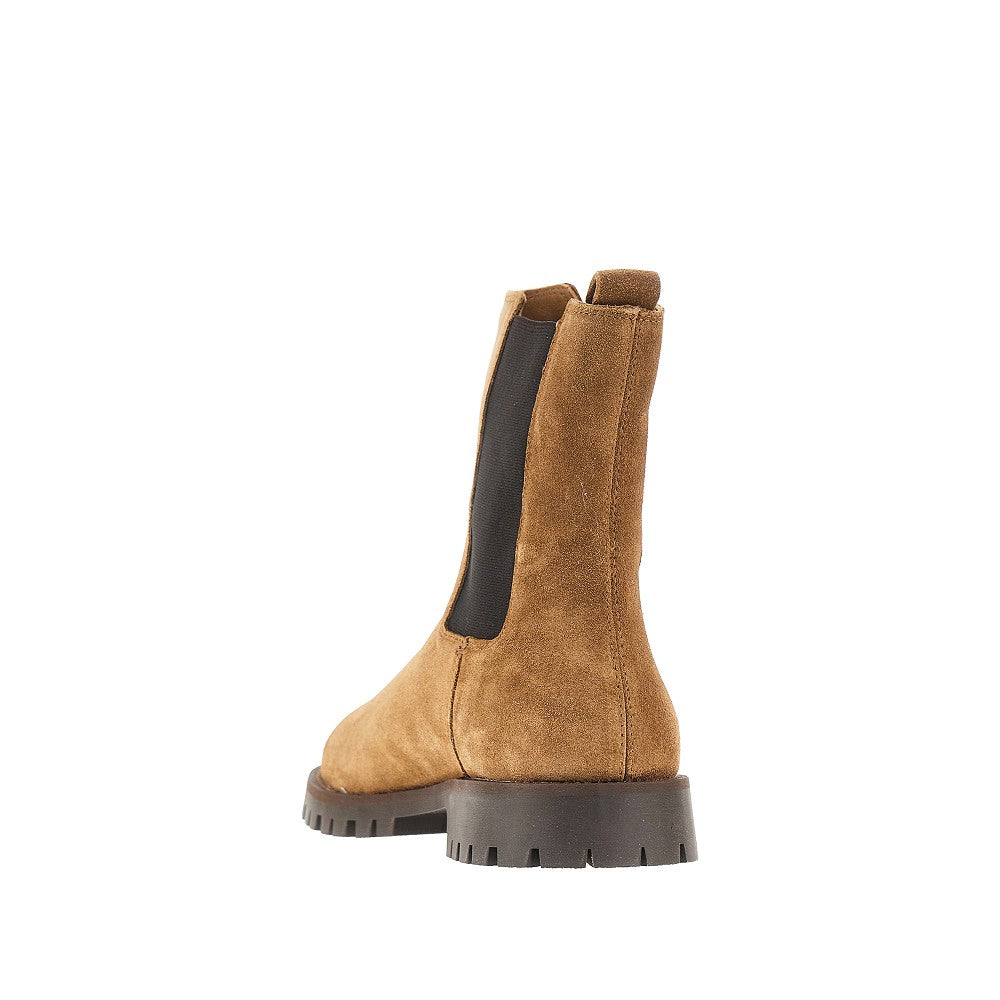 Suede leather Chelsea boots