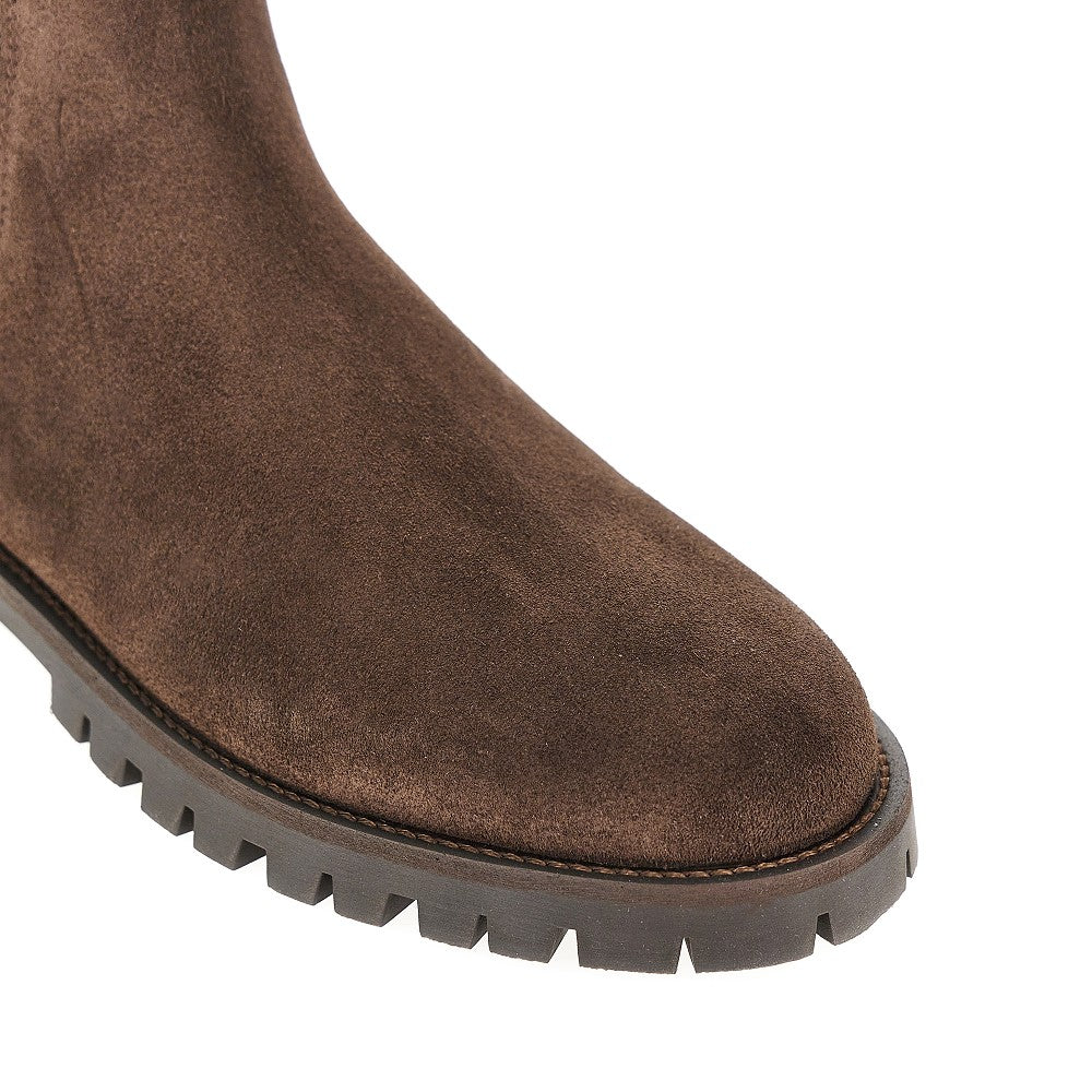 Stivaletto Chelsea in pelle scamosciata