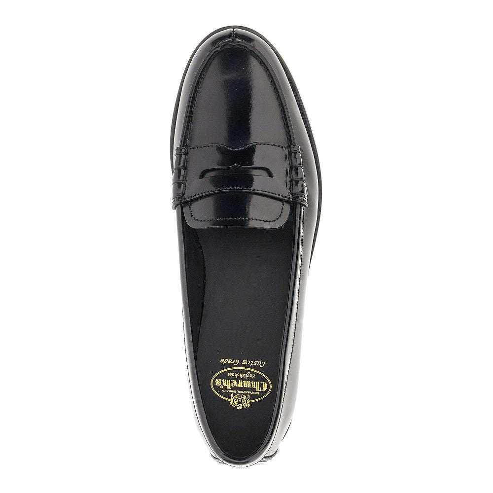 &#39;Kara&#39; polished leather loafers