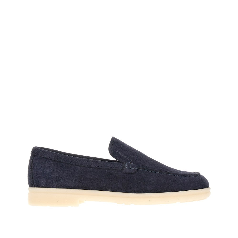 &#39;Lyn&#39; suede leather loafers