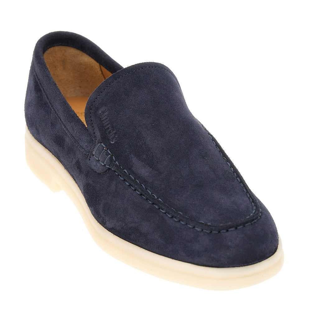 &#39;Lyn&#39; suede leather loafers