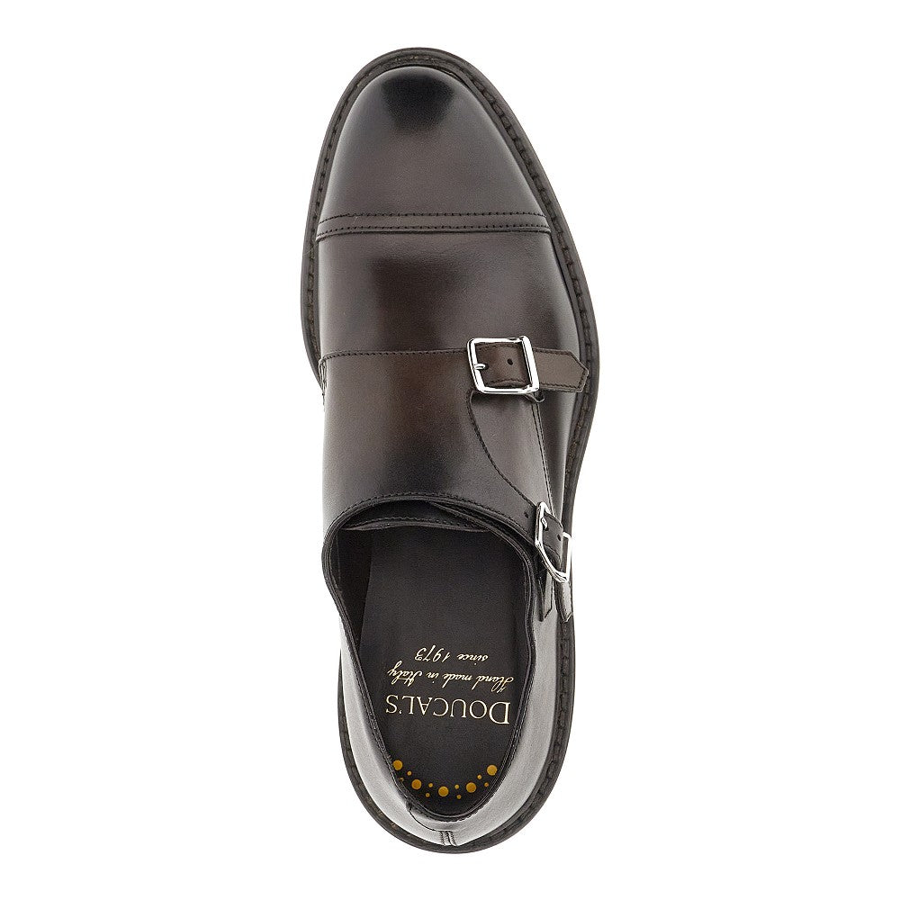 Double Monk leather shoes