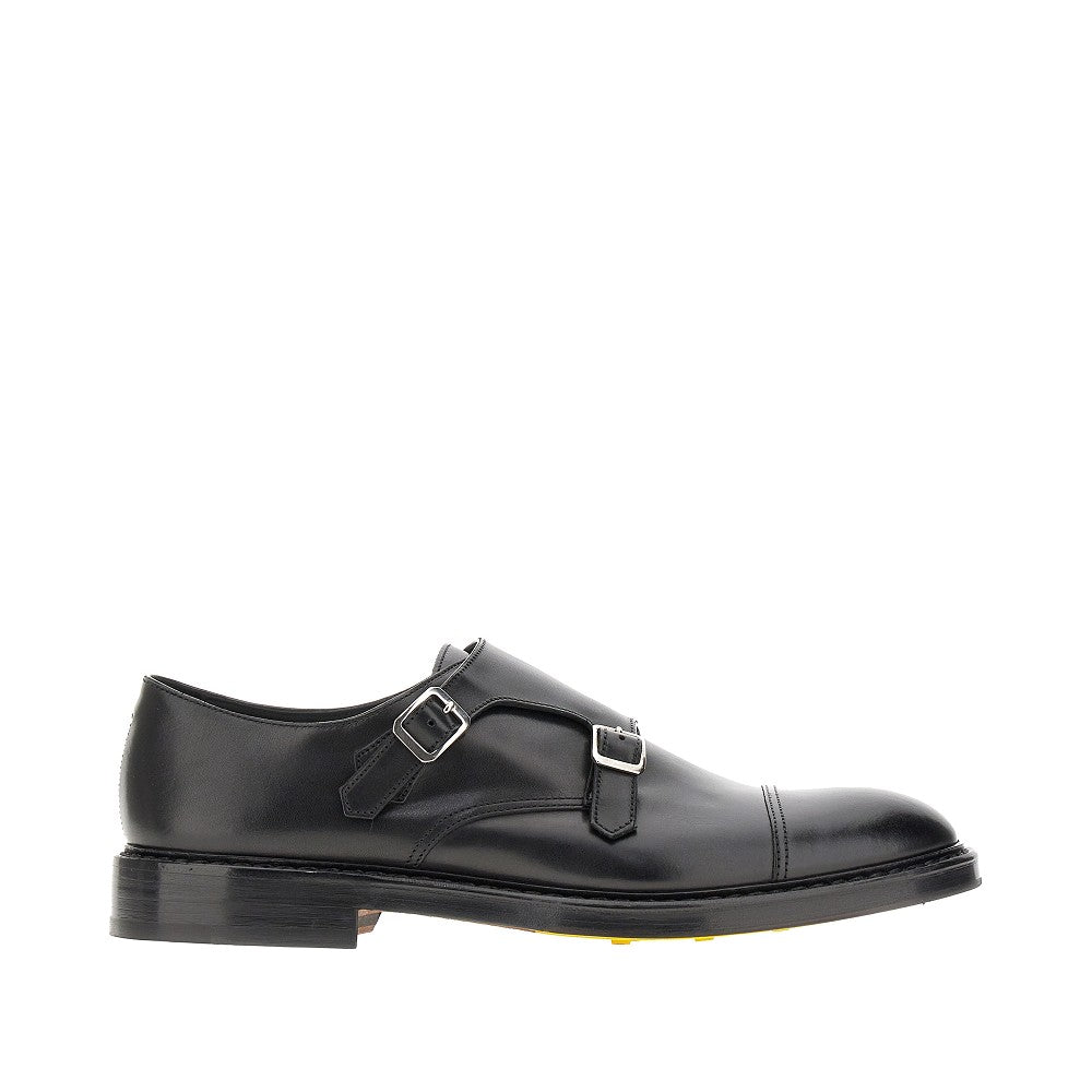 Double Monk leather shoes